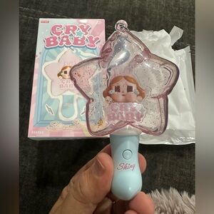 Shiny Cry Baby Star Key Holder - Pink and Blue